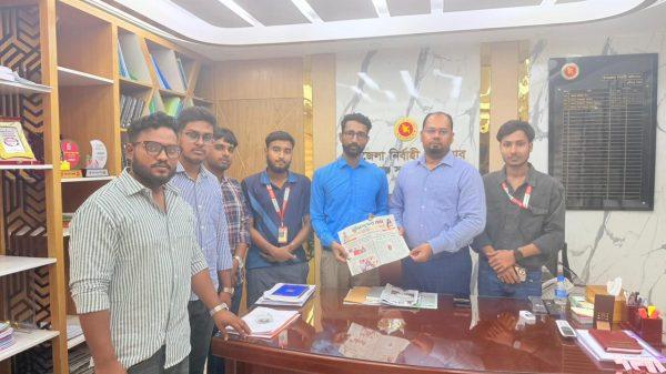 মুন্সিগঞ্জ সদর ইউএনও’র সঙ্গে ‘মুন্সিগঞ্জের বার্তা’র সৌজন্য সাক্ষাৎ ও মতবিনিময়