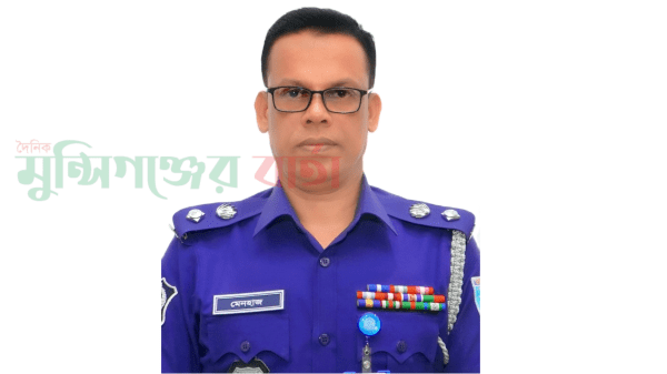 মুন্সিগঞ্জ পুশিল সুপারের সঙ্গে মুন্সিগঞ্জের বার্তার সৌজন্য সাক্ষাৎ