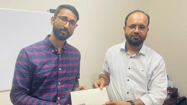 ঢাকা সাংবাদিক ইউনিয়নের সভাপতির সঙ্গে মুন্সিগঞ্জের বার্তার সম্পাদকের সৌজন্য সাক্ষাৎ
